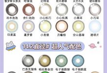 XIYOLENS熙佑年抛&半年抛 年度最in配色-彩色隐形眼镜彩瞳美瞳代理批发货源